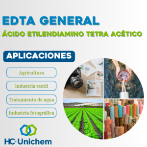 Lee más sobre el artículo EDTA general (ácido etilendiamino tetra acético) – Usos, aplicaciones y beneficios